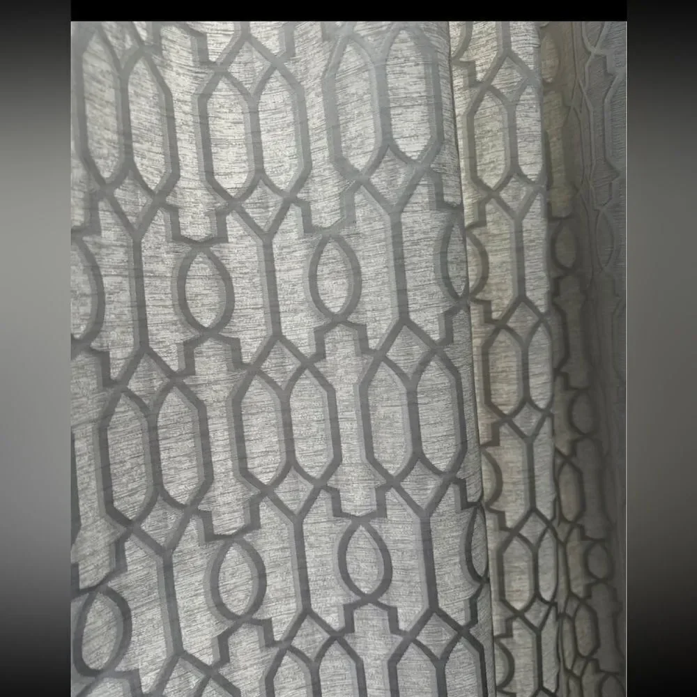 Custom Pleated Top Ballard Designs Curtain Panels x2